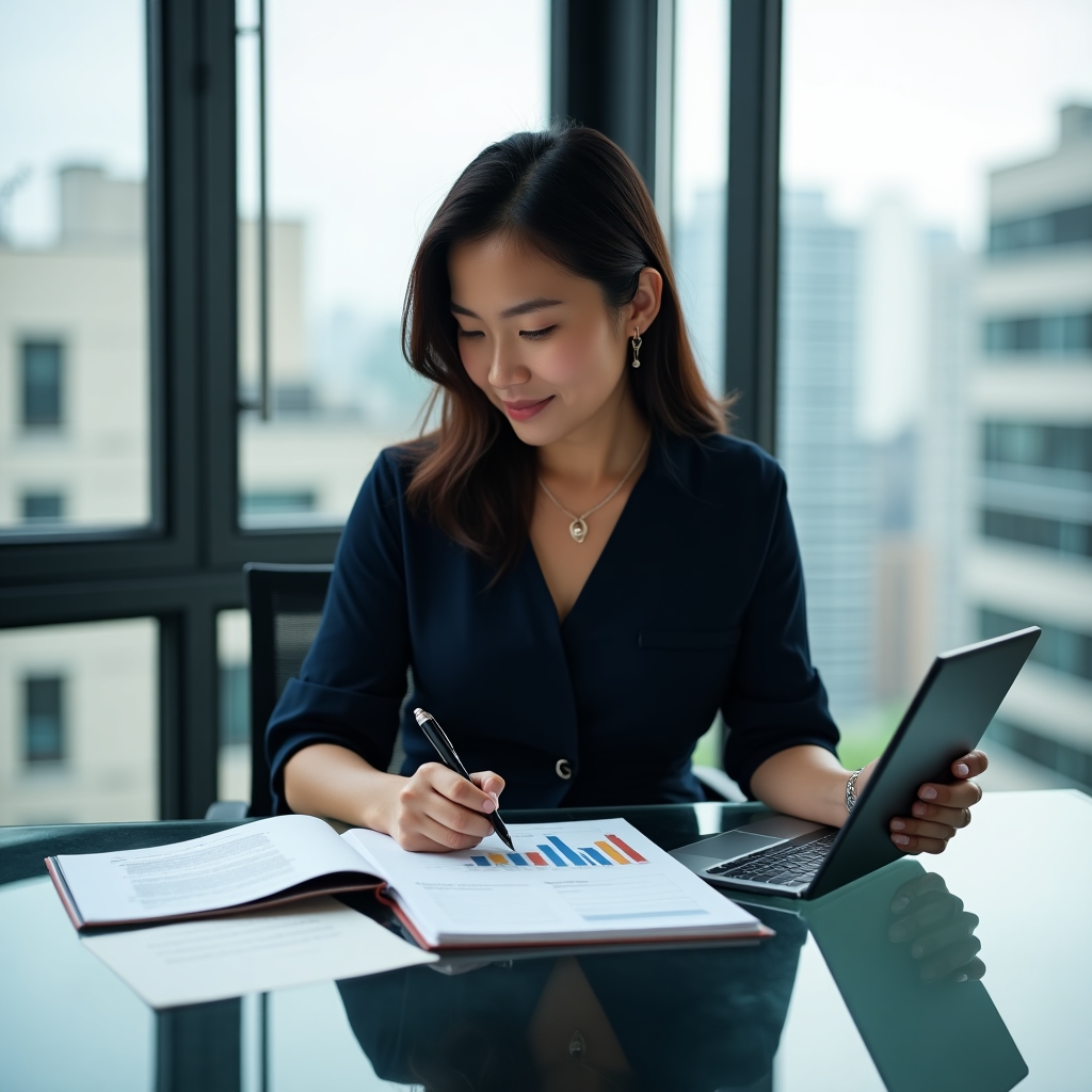 Женщина планирует финансы во время декрета